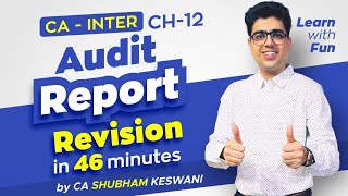 Ch-11 Audit Report (SA 700 Series) | CA Inter Audit Revision | CA Shubham Keswani (AIR 8)