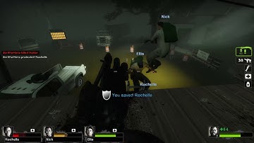 Left 4 Dead 2 - Walkthrough 21 - Hard Rain, Town Escape