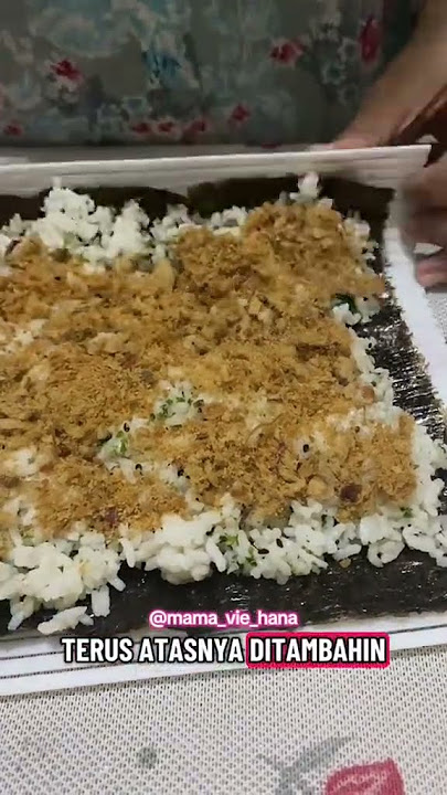 Sushi roll abon, mudah dan praktis #sushi #gimbab #sushihomemade #sushisimple