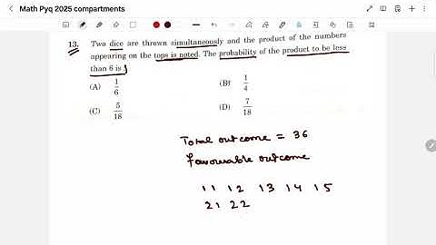 Class 10 MATH PYQ compartments 2025 Q13