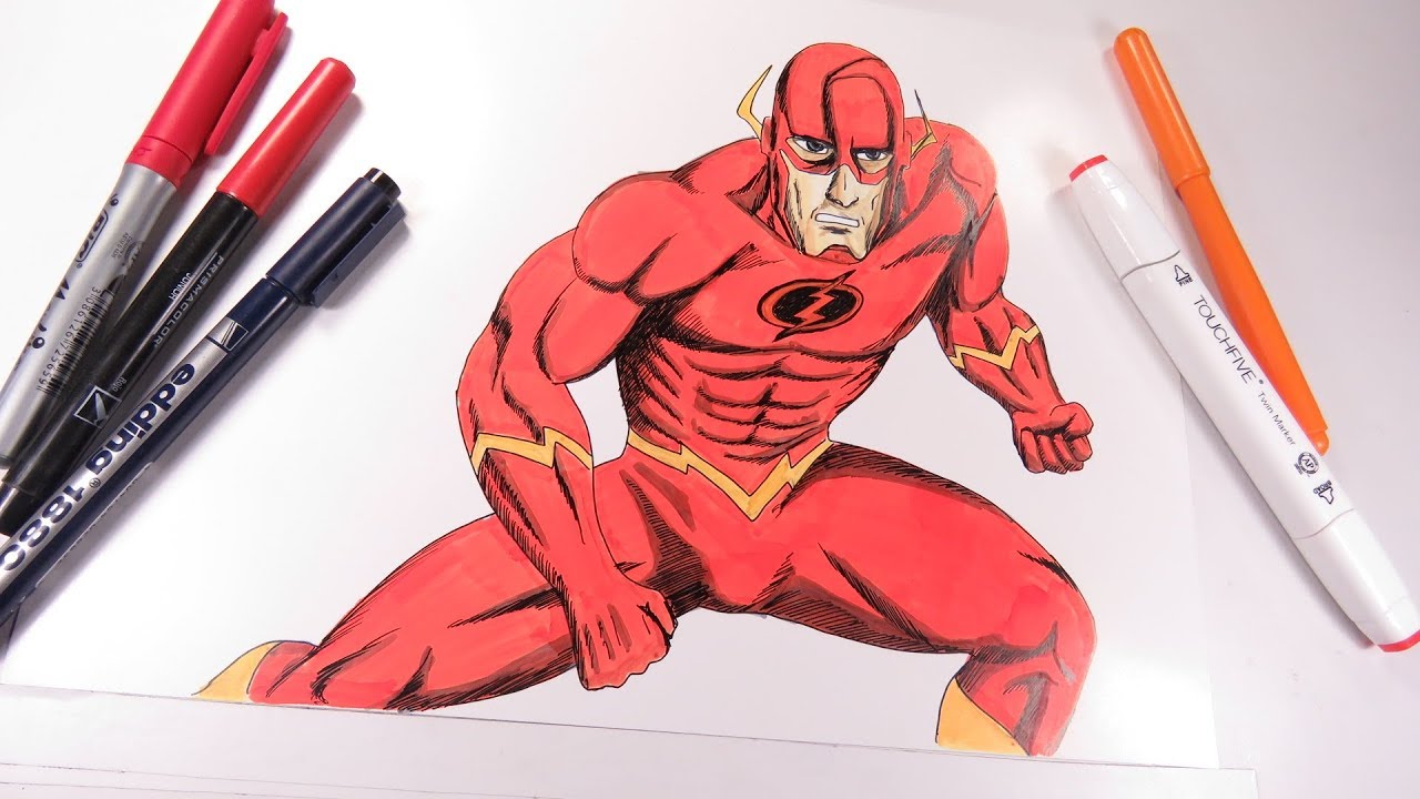 Dibuja a Flash de las historietas de DC COmics - YouTube