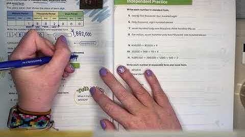 4th Grade MyMath Chapter 1, Lesson 2