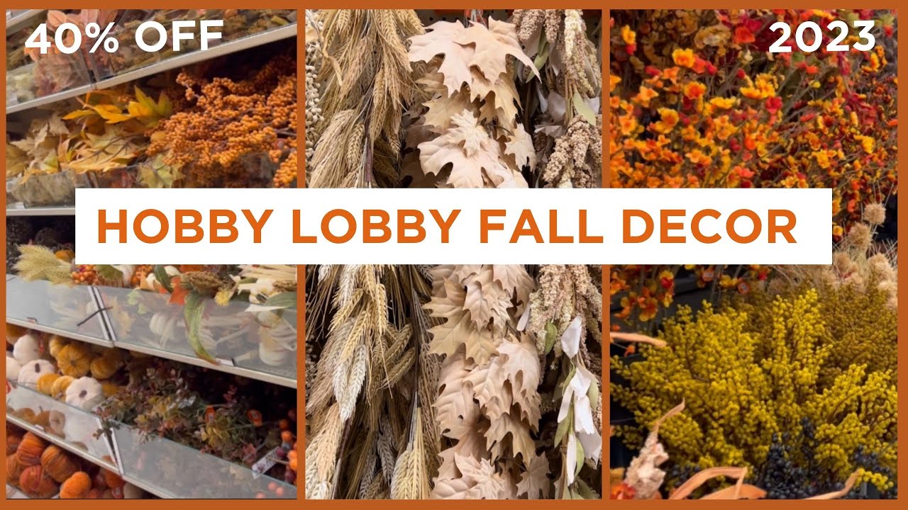 NEW HOBBY LOBBY FALL DECOR 2023 EARLY FALL HAUL SHOP WITH ME EASY