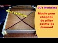 Comment faire un moule pointe de diamant pour chapeaux de pilier 2/3 - Travail du bois - #40