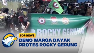 Ormas Dayak 'Berkobar' Demo Protes Rocky Gerung Agar Segera Diproses Hukum