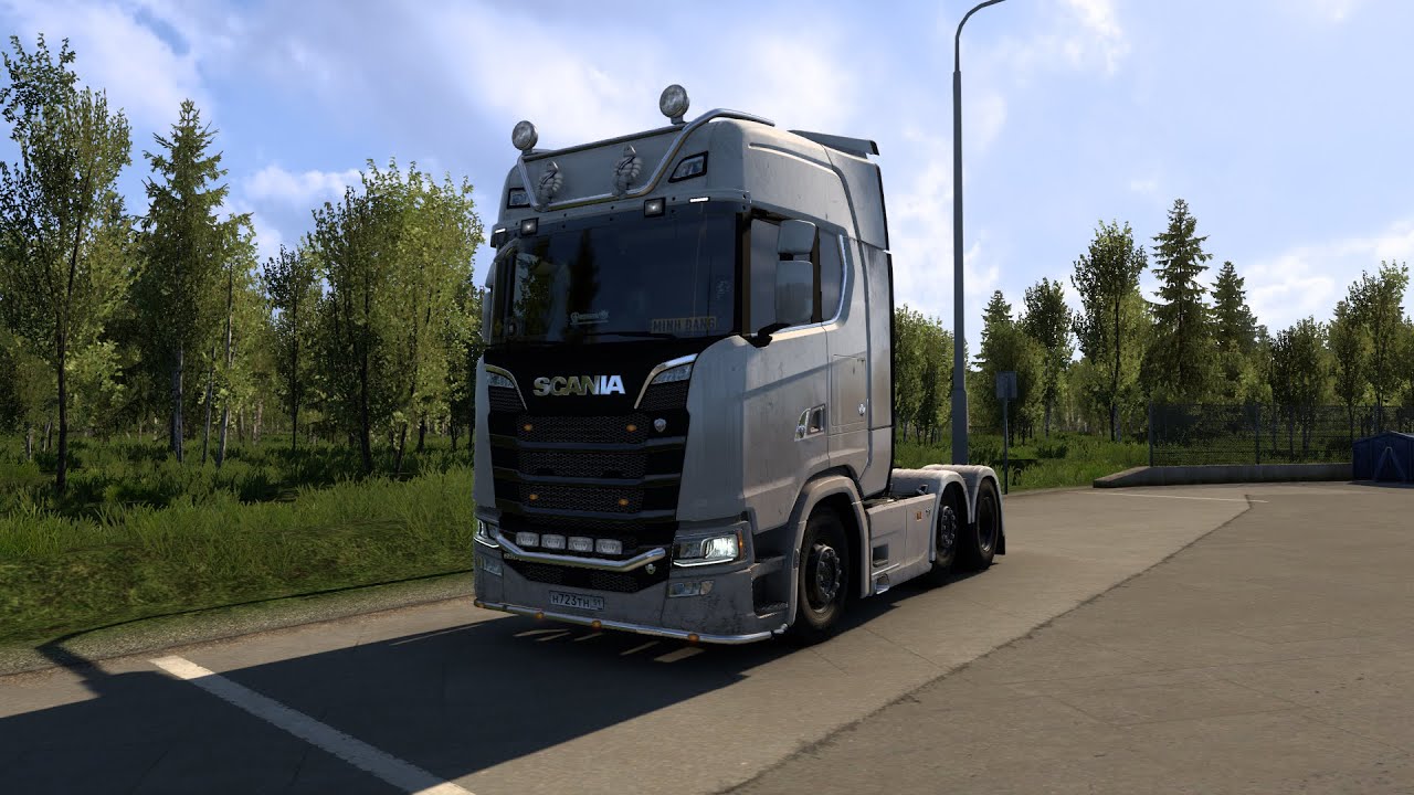 Max Speed with Scania S-650hp V8 on the Highway at Dawn in Spain | ETS2