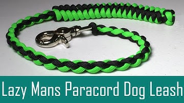 Lazy Mans Paracord Dog Leash - 4 Strand Round Braid