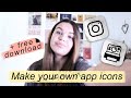 How to make your own App Icons + FREE download | Kayla's World