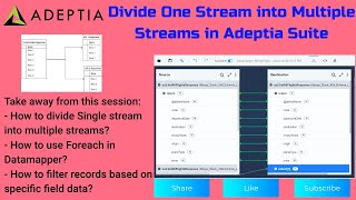 Session 12: Divide Single stream into multiple streams in Adeptia Suite