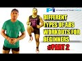 Abs workout at home for beginners   part 2  reduce your belly fat at home