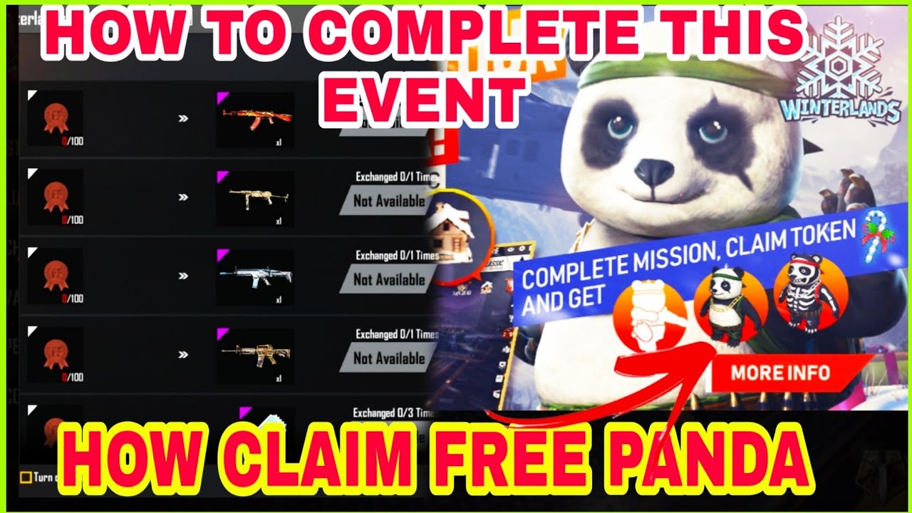 HOW TO COLLECT FF RED MEDAL TOKEN IN FREE FIRE,HOW TO GET FREE PANDA IN FREE FIRE,#FREE,#PANDA ...