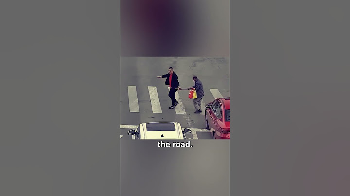 Driver Helps Elderly Blind Man Cross Busy Road