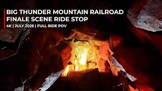 Big Thunder Mountain Railroad Finale Lift Ride Stop | FULL RIDE 4K