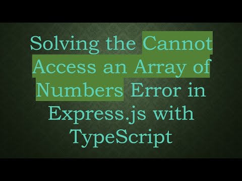 Solving the Cannot