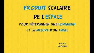 Produit scalaire de l