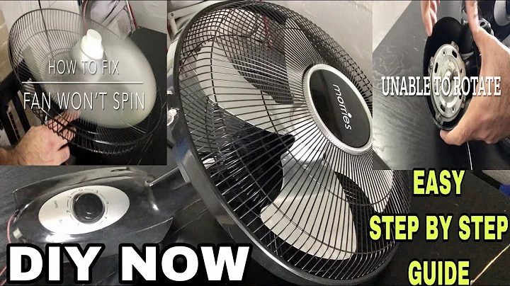 How to repair stand fan or table fan (fan won't Spin or Rotate) Step by Step instructions