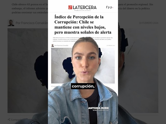 Antonia Russi: «Índice de la percepción de la corrupción: anticiparnos a sus retrocesos»