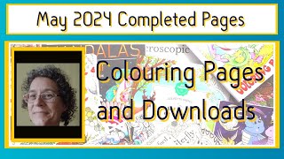 May 2024 Completed Pages and Downloads (adult coloring books)