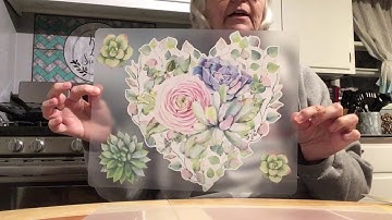 Dollar Tree DIY using a chopping mat and wall clings