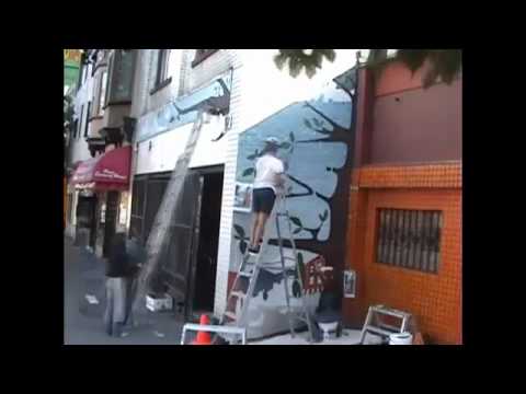 Collaborative Mural Timelapse - 556 Powell St