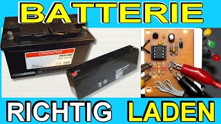 Auto Batterie richtig laden -- Wie funktioniert ein Ladegerät -- Automatische Abschaltung nachrüsten