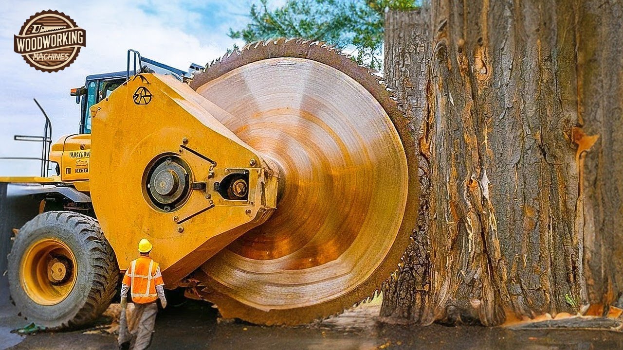Extreme Dangerous Fastest Big Chainsaw Cutting Tree Machines | Chainsaw ...