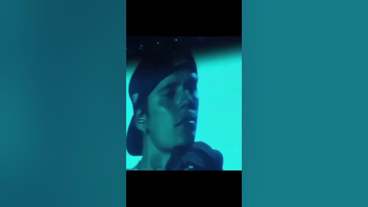 Justin Bieber crying (justice tour )2022 YouTube