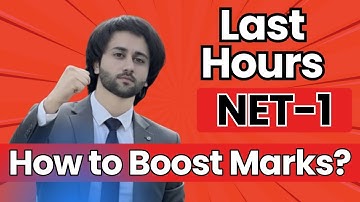 NUST NET Last Hours Study Plan I How to Prepare NUST NET in Last Hours I NUST Entry Test Preparation