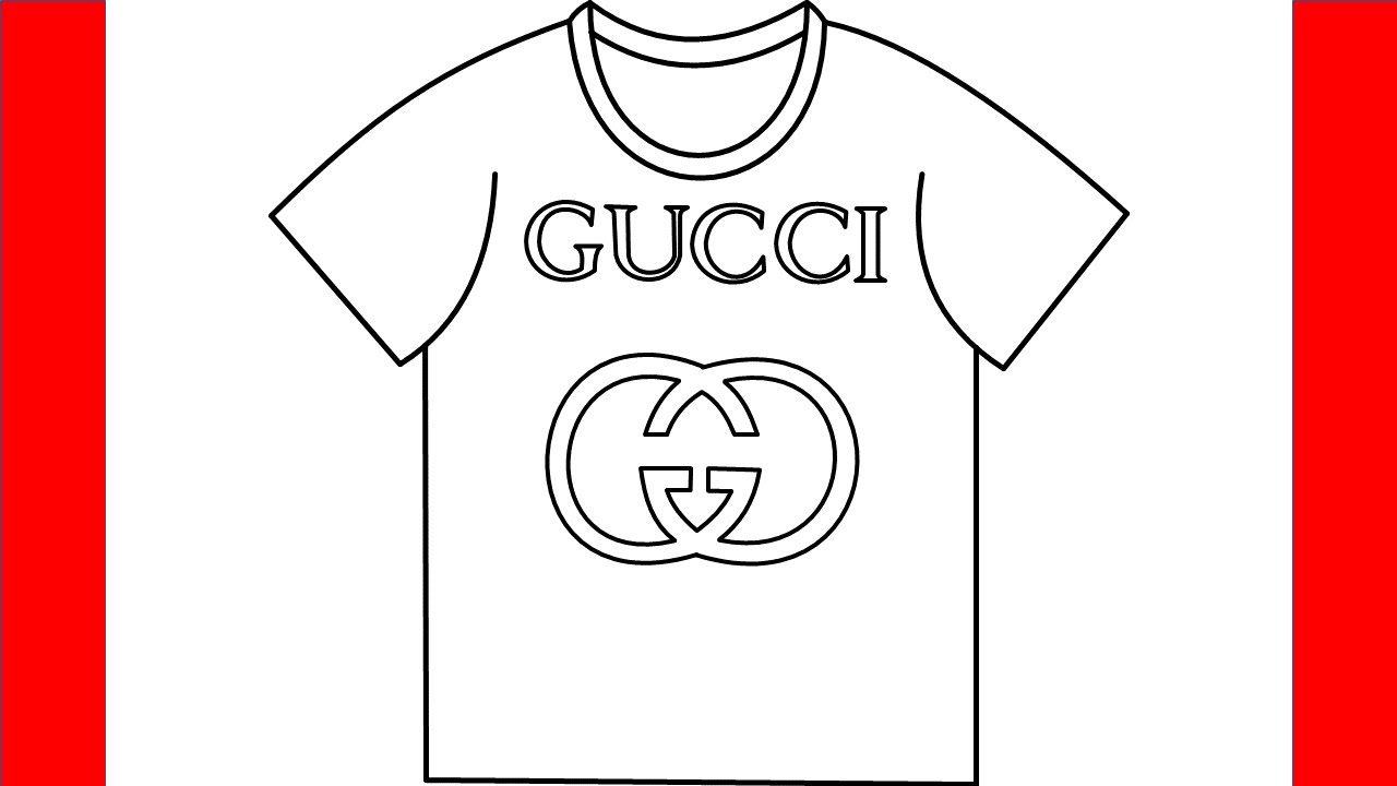 Abolido Destrucción Periodo perioperatorio How To Draw Gucci Shirt - Step By Step Drawing - YouTube