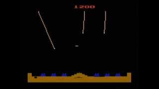 Missile Command -- Atari 2600 Gameplay