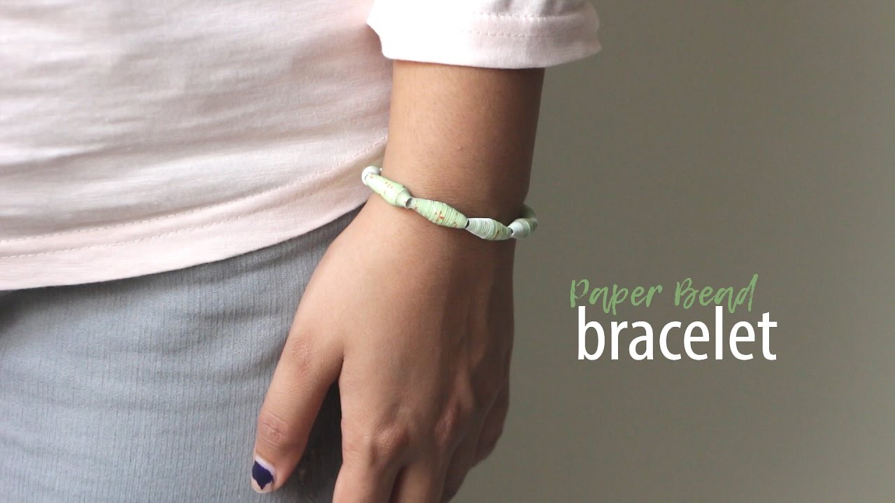 Paper Bead Bracelet  TCU  Adera Designs