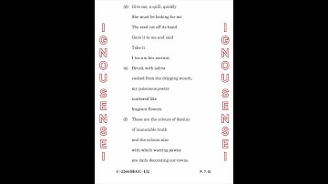 BEGC–132 Dec 2024 | IGNOU Previous Year Question Paper