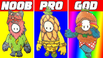 FALL GUYS PANCAKES Part2: NOOB vs PRO vs GOD