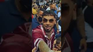 Anuel AA acompañando a su equipo 'Capitanes de Arecibo' en Puerto Rico y Preview de #DICTADURA