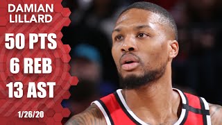 Damian lillard puts up 50 points, 6 rebounds and 13 assists in the
portland trail blazers' 139-129 win over indiana pacers. ✔ subscribe
to espn+: https:/...