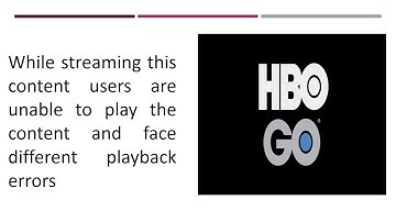 How to Fix HBO GO playback issues