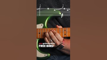 Free Bird Solo - Lynyrd Skynyrd #guitarlesson
