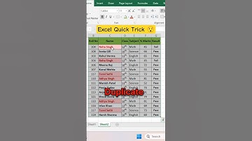Excel me Duplicate Delete ka Fastest Shortcut #excelshorts #excel #exceltricks #exceltips #shorts