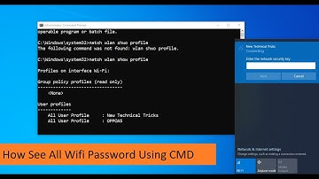 How to See All WiFi Password Using CMD | Windows 10/8/7