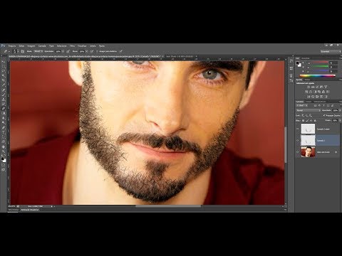 COMO CRIAR BARBA NO PHOTOSHOP TUTORIAL CARICATURA