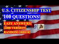 2021 - 100 Civics Questions (2008 VERSION) for the U.S. Citizenship Test