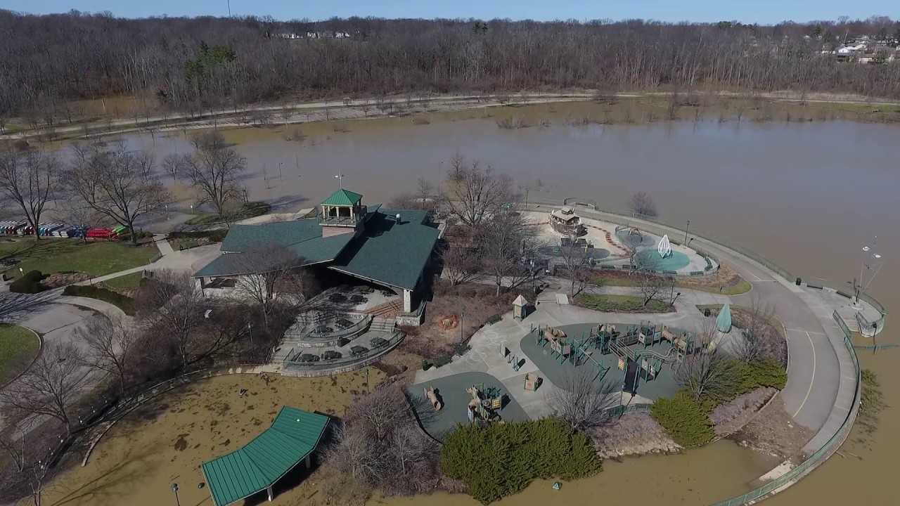 Winton Woods Lake Harbor Point Flood 2018