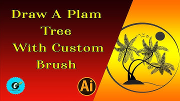 How To Draw a Palm Tree With Custom brush
