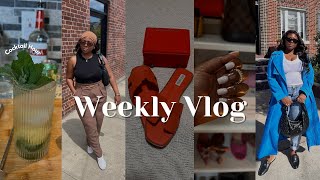 NYC Vlog | Cocktail Hour | Chitchat GRWM | European Summer Wardrobe | The best Hermes Oran Dupe