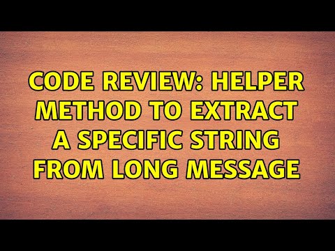 Code Review: Helper