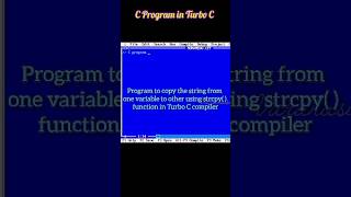 C program to copy the string using strcpy( ) function | watch full video on #varanasivariables