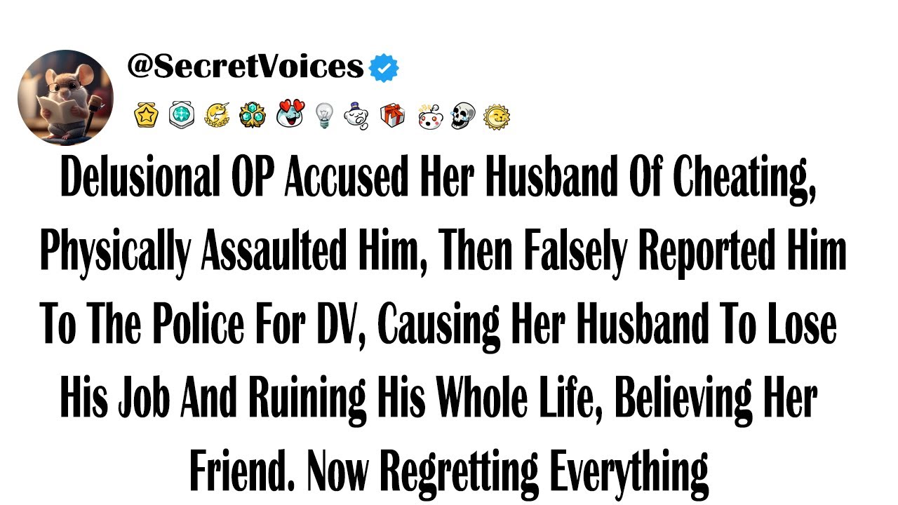 Outline Video Delusional OP Accused Her Husband Of Cheating, Physically Assaulted Him, Then Falsely Reported Hi...