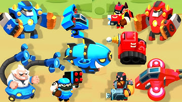 BLUE ARMY VS RED ARMY _ New Merge Army War, Merge Army World War,