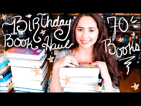 ✨Cozy Birthday Book Haul😊 | OVER 70 BOOKS✨