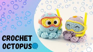 🇺🇸How To Crochet Octopus/Crochet Amigurumi Octopus Tutorial/Crochet Mini Octopus
